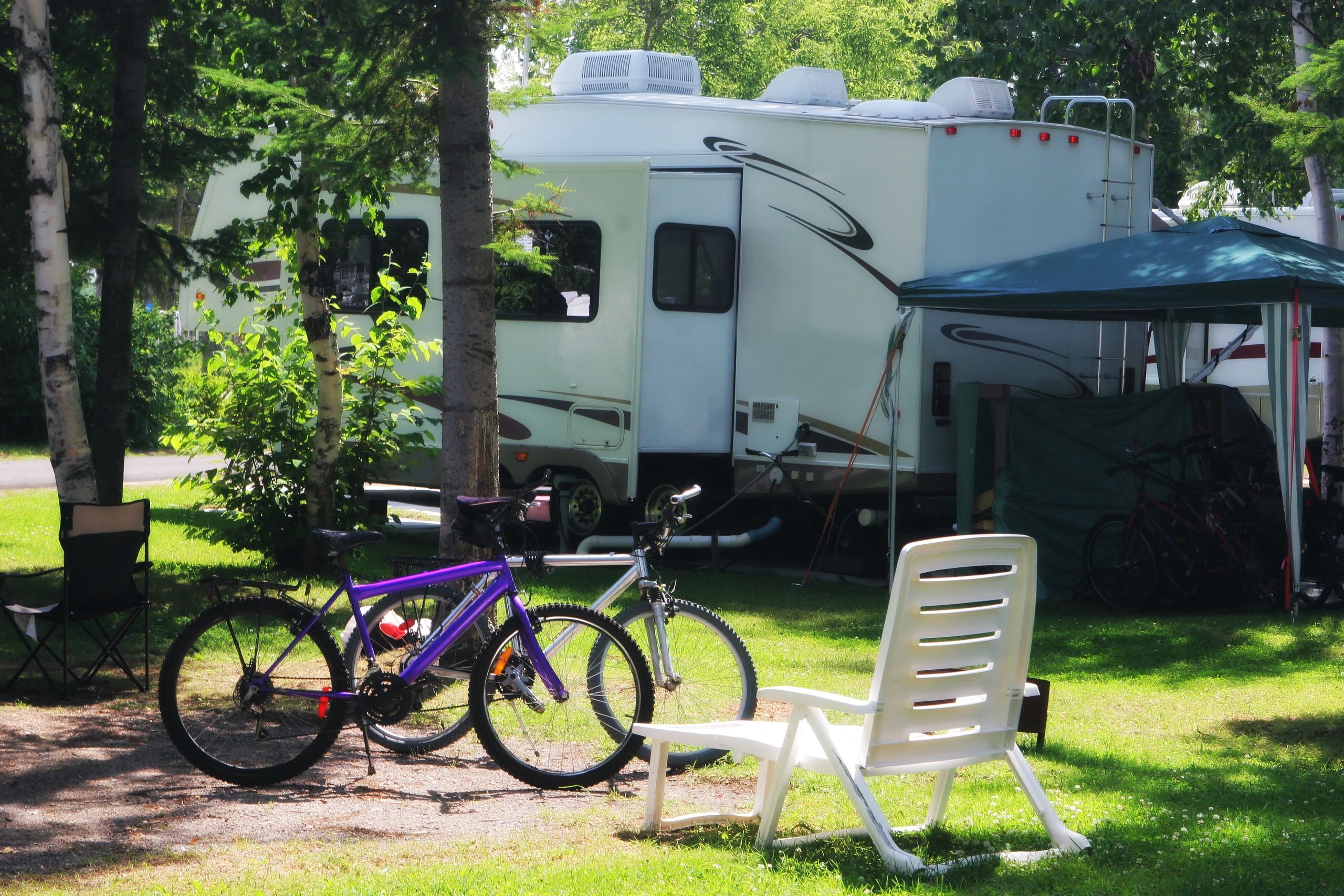 Modern RV site amenities